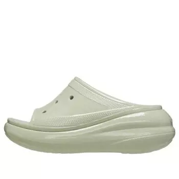 Тапочки crush high shine slides 'light green' Crocs, зеленый