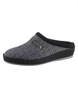 Тапочки, цвет Blau-Grau-Kariert