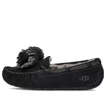 Тапочки дакота бант помпон Ugg, черный