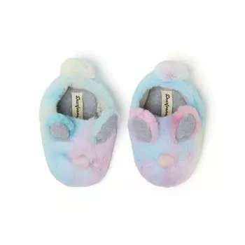 Тапочки Dearfoams Bunny для маленьких девочек, цвет Multi Tie Dye