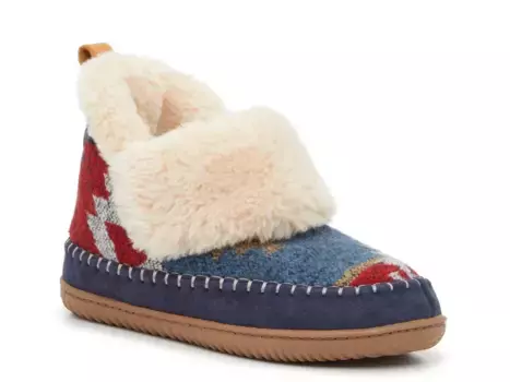 Тапочки Dearfoams Moritz Energy Return — женские, темно-синие/многоцветный геометрический принт