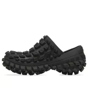 Тапочки defender clogs 'black' Balenciaga, черный