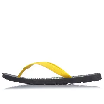 Тапочки disney crossover ln floper colorblock casual yellow black flip-flops Li-Ning, желтый