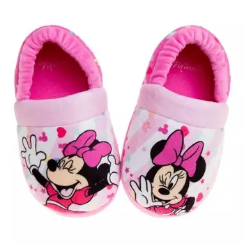 Тапочки Disney's Minnie Mouse для малышей и девочек ясельного возраста Licensed Character, розовый