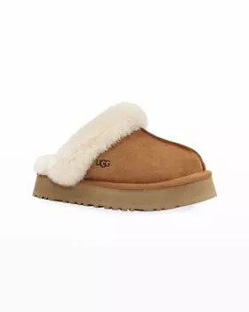 Тапочки Disquette из замши и овчины на платформе UGG