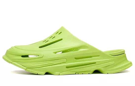 Тапочки для походов Шлепанцы унисекс зеленые Lining