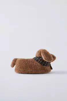 Тапочки для собаки ZARA, коричневый
