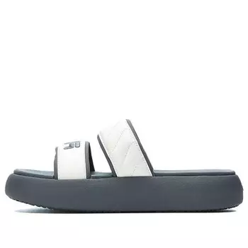 Тапочки dount 'white grey' Fila, серый