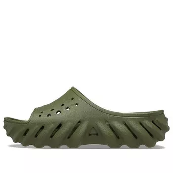 Тапочки echo slide 'army green' Crocs, зеленый