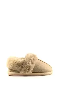Тапочки Ember с отделкой из искусственного меха Lunar, бежевый