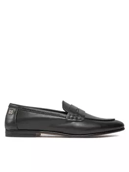 Тапочки Essential Leather Loafer Tommy Hilfiger, черный
