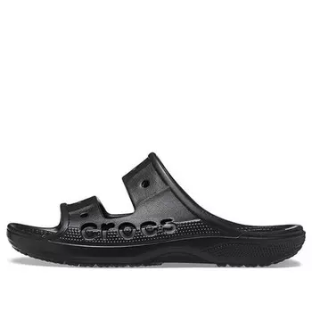 Тапочки fashion casual black slippers Crocs, черный