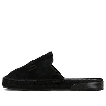 Тапочки fenty x espadrilles 'triple black' Puma, черный