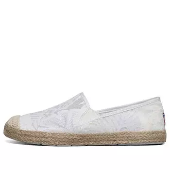 Тапочки flexpadrille shoes 'white wood' Skechers, белый