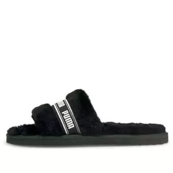 Тапочки fluff slide 'black' Puma, черный