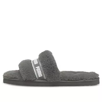 Тапочки fluff slide 'charcoal grey' Puma, серый