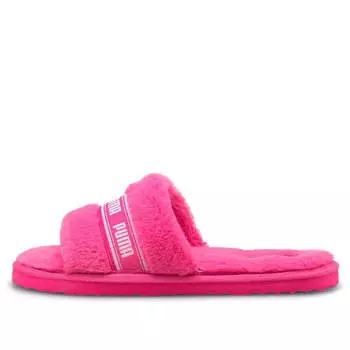 Тапочки fluff slides 'fluo pink' Puma, розовый