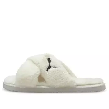 Тапочки fluff x strap slide 'whisper white' Puma, белый