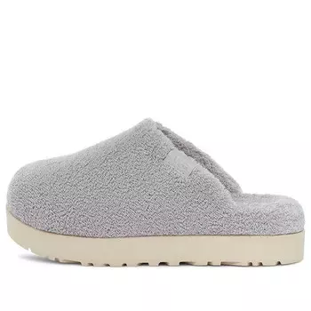 Тапочки fluff yeah slide 'metallic grey' Ugg, серый