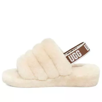 Тапочки fluff yeah slide 'natural' Ugg, бежевый