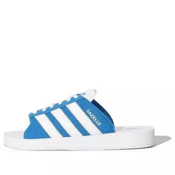 Тапочки газель пляжные горки Adidas, белый