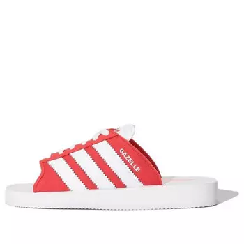 Тапочки газель пляжные горки Adidas, белый