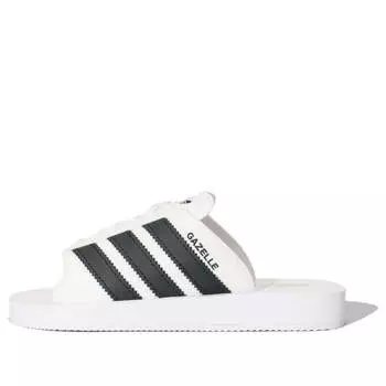 Тапочки gazelle beach slides Adidas, белый