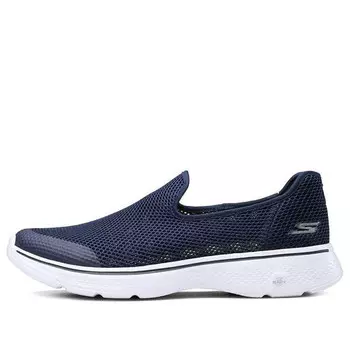 Тапочки go walk 4 slip-on shoes dark-blue Skechers, синий