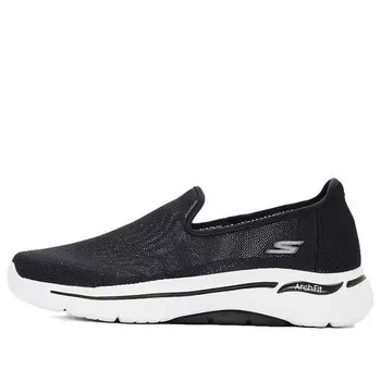 Тапочки go walk 5 casual one pedal black slip-on Skechers, черный