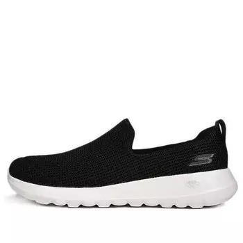Тапочки go walk black slip-on Skechers, черный