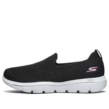 Тапочки go walk evolution ultra loafers black/white Skechers, черный
