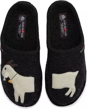 Тапочки Goat Haflinger, цвет Charcoal