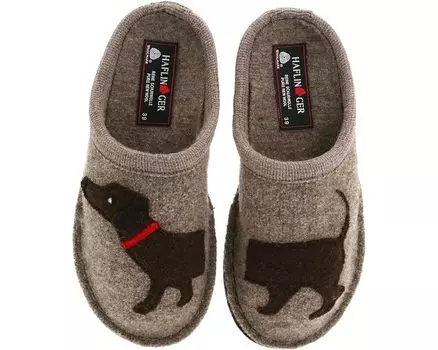 Тапочки Haflinger Doggy Slipper, бежевый