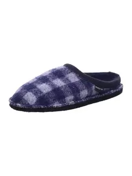 Тапочки HAFLINGER Hauschuhe Herren Flair Plaid, синий
