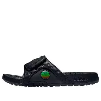 Тапочки hydro 13 slide 'black anthracite' Air Jordan, черный