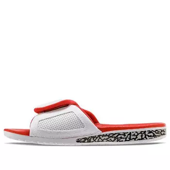 Тапочки hydro 3 'fire red' Air Jordan, белый