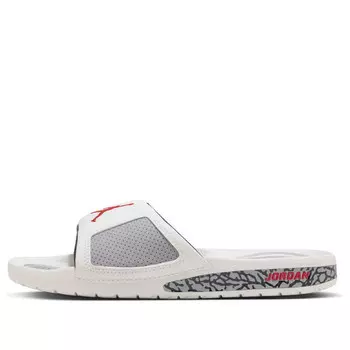 Тапочки hydro 3 retro 'white cement' Air Jordan, белый