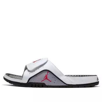 Тапочки hydro 4 retro 'white cement' Air Jordan, белый