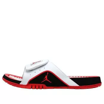 Тапочки hydro 4 retro 'white fire red' Air Jordan, белый