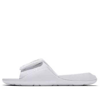 Тапочки hydro 7 minimalistic shoe white Air Jordan, белый