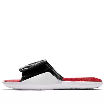 Тапочки hydro 7 red black white Air Jordan, черный