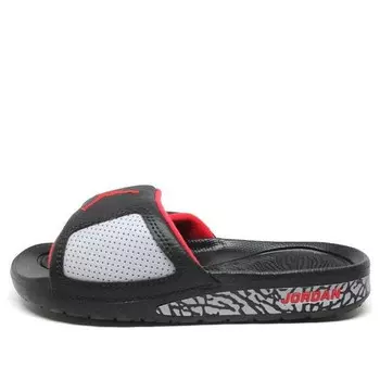 Тапочки hydro iii retro 'black red' slippers Air Jordan, черный