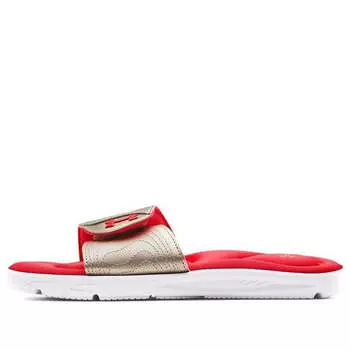 Тапочки ignite 9 slide 'white metallic faded gold' Under Armour, белый