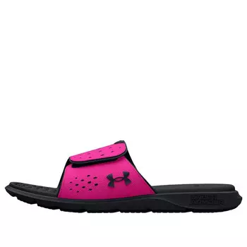 Тапочки ignite pro slide 'black rebel pink' Under Armour, черный