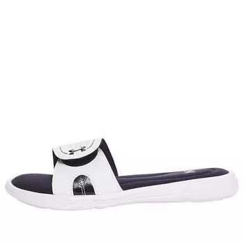 Тапочки ignite vii sandals black/white Under Armour, черный