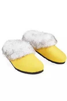 Тапочки из искусственного меха Dunlop, желтый