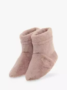 Тапочки из искусственного меха, пригодные для использования в микроволновой печи Wanderflower, розовый