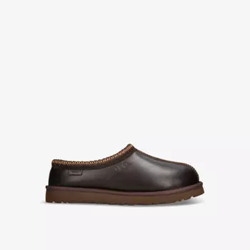 Тапочки из кожи с логотипом Tasman Ugg, коричневый
