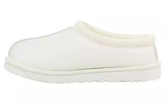 Тапочки из кожи Tasman белого цвета Ugg