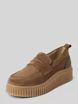 Тапочки из мягкой замшевой коровьей кожи Marc O'Polo, серо-коричневый